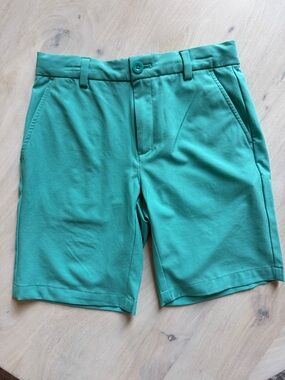EUC SZ12 VINEYARD VINES GOLF SHORTS TECH TEAL-GREEN
